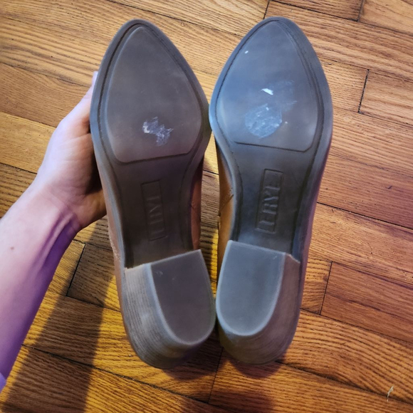 Frye Jennifer Cognac Brown Leather Ankle Booties - Picture 6 of 12